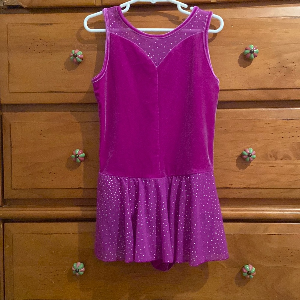 Gymnastics leotard with skirt